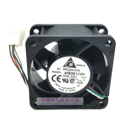 全新原装Delta/台达6028 12v 0.51a AFB0612GH 6U53 4线散热风扇