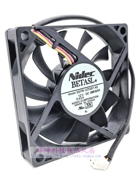 原装NIDEC 7015 12V 0.43A D07R-12T2S7 A0 7cm 3线CPU风扇