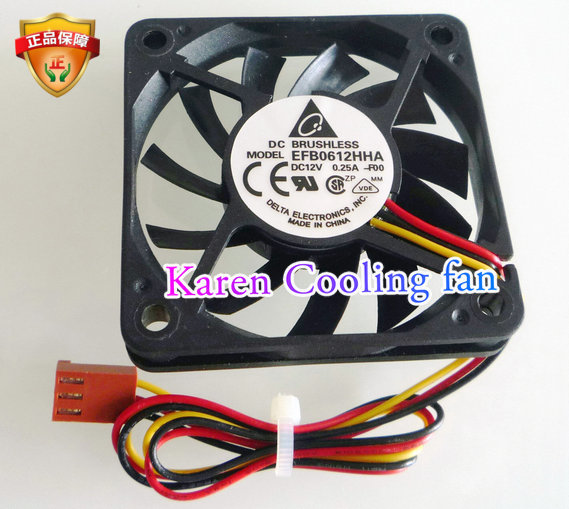 全新Detal/台达 6010 DC12V 0.25A EFB0612HHA 散热风扇