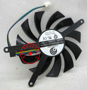 GTX560TI 显卡风扇 PLD08010S12HH MSI 12V EVGA 0.35A 原装