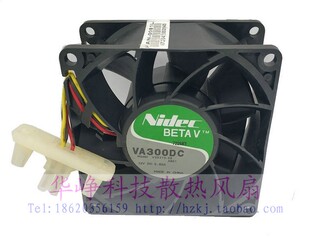V35375-58原装Nidec 8038 8cm 12V 0.60A服务器机箱风扇VA300DC