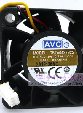 全新原装AVC 4028 12V 0.73A DBTA0428B2S服务器散热风扇