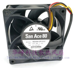 1.5A 12V 9GV0812P1F07 F03 M03散热风扇8CM4线 SANYO F04 8038