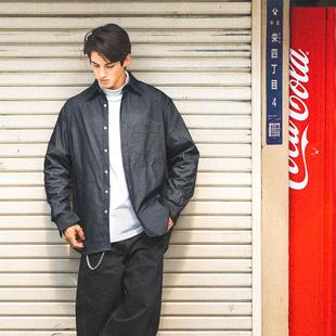 复古牛仔口袋衬衫 Shirt 闪电刺绣 Pocket CITYDIVE