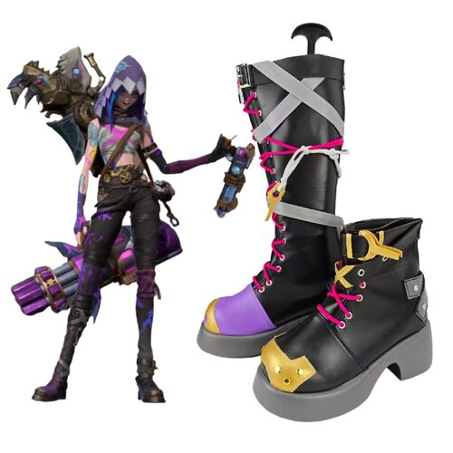 英雄联盟双城之战2arcane jinx金克斯cos鞋子定制道具cosplay定做