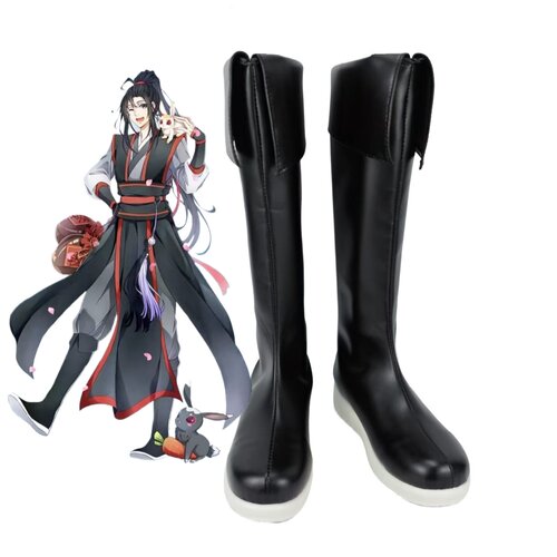 238魔道祖师魏无羡少年版cos鞋子定制动漫道具cosplay靴子来图定
