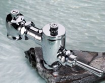 大便阀1寸手柄蹲便器冲水阀手摇延时阀7201实拍 手柄大便阀手按式