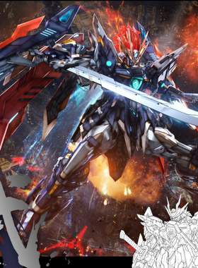 SNAA模型 皇者系列 武皇 1:100 拼装模型