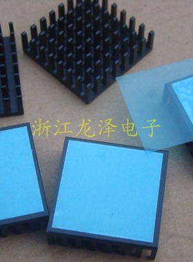 进口 AAVID长28X28X厚9mm 带导热贴 散热器 铝合金散热片