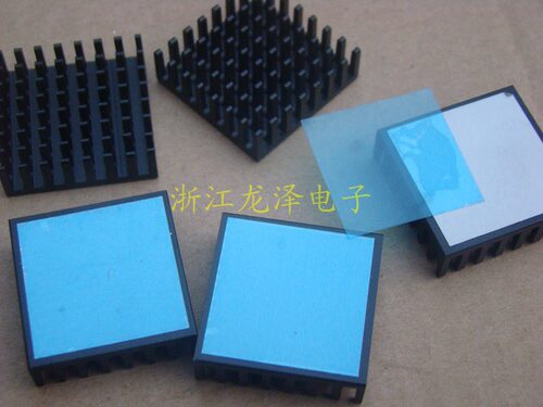 进口 AAVID长28X28X厚9mm 带导热贴 散热器 铝合金散热片