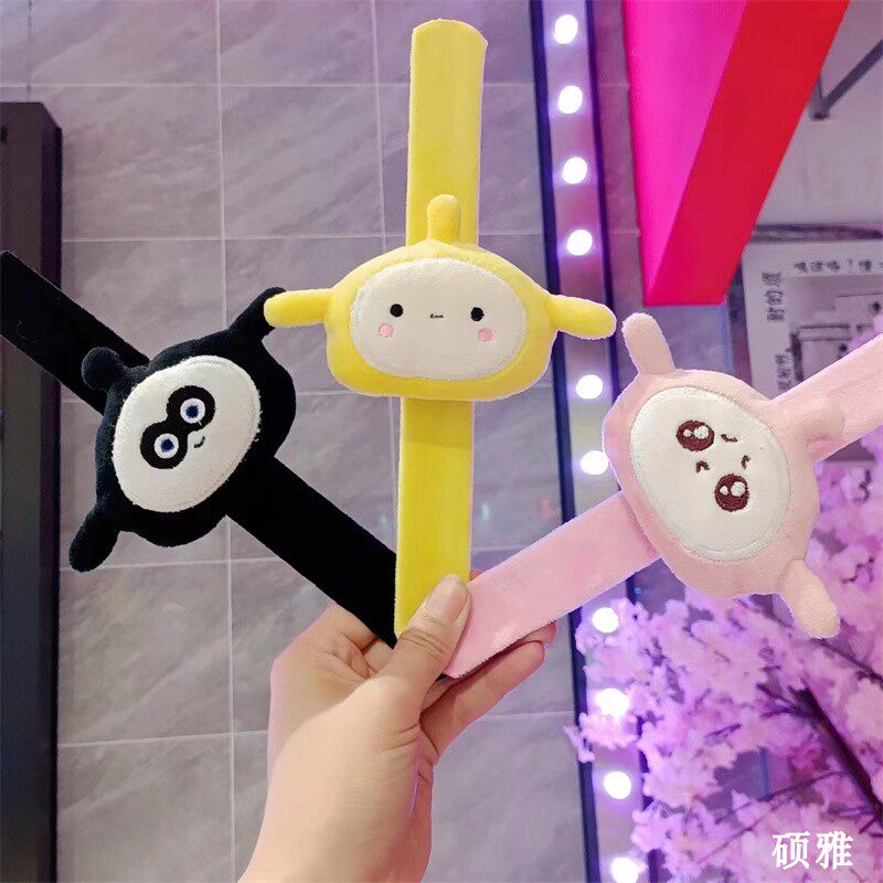 蛋仔派对儿童毛绒啪啪圈手环蛋贩子拍拍圈学生礼品婚礼手办小礼物