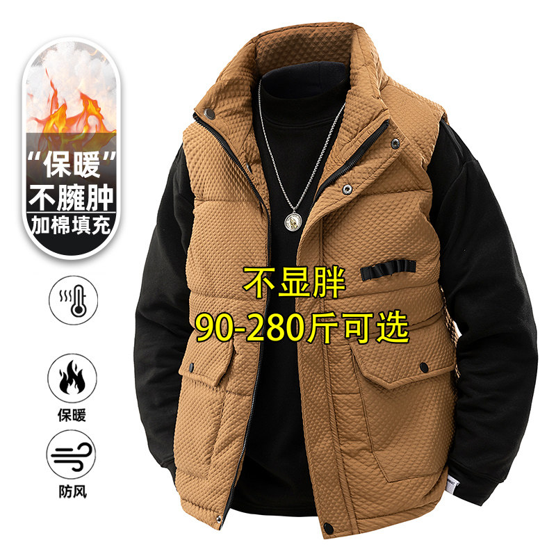 大码保暖棉马甲男冬季加厚保暖背常规马甲