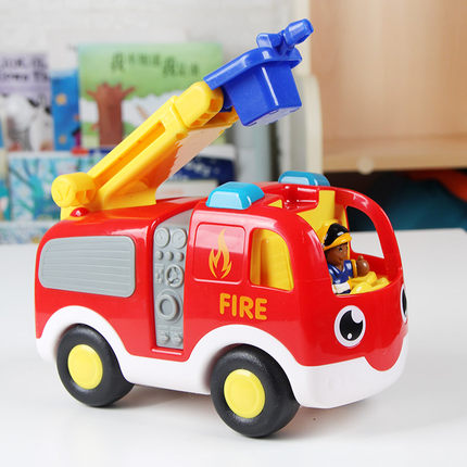 英国wow儿童玩具车消防车艾尼职业认识消防员公仔救火车宝宝2-6岁