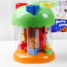 Игрушки сортировщики 日本toyroyal皇室玩具形状配对发声盒树屋益智早教盒6-9个月1-3岁