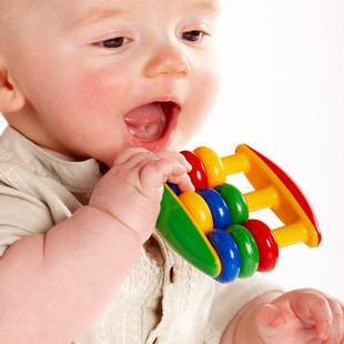Tolo婴儿玩具0-1岁手抓摇铃响铃宝宝抓握训练绕珠3-6-9个月1-2岁