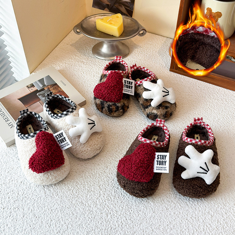 童卡通毛毛鞋2025冬季新款女童加绒保暖棉鞋休闲舒适软底豆豆鞋,童鞋/婴儿鞋/亲子鞋,儿童棉拖鞋,淘宝优惠券,粉丝福利购,淘宝优惠卷