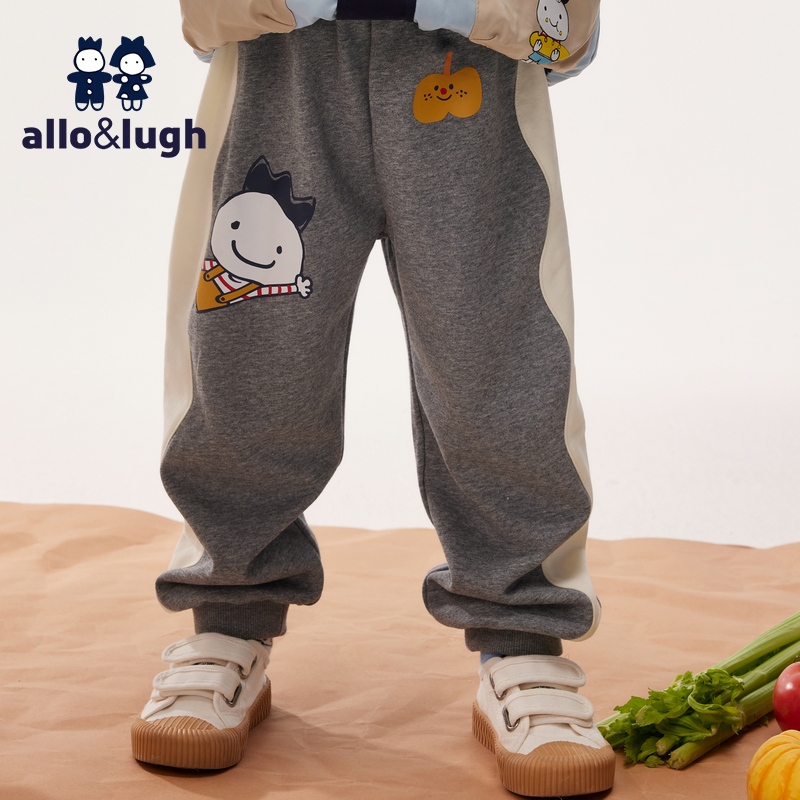【趣味农场】阿路和如2025新款秋季童装男童宽松卫裤裤子舒适