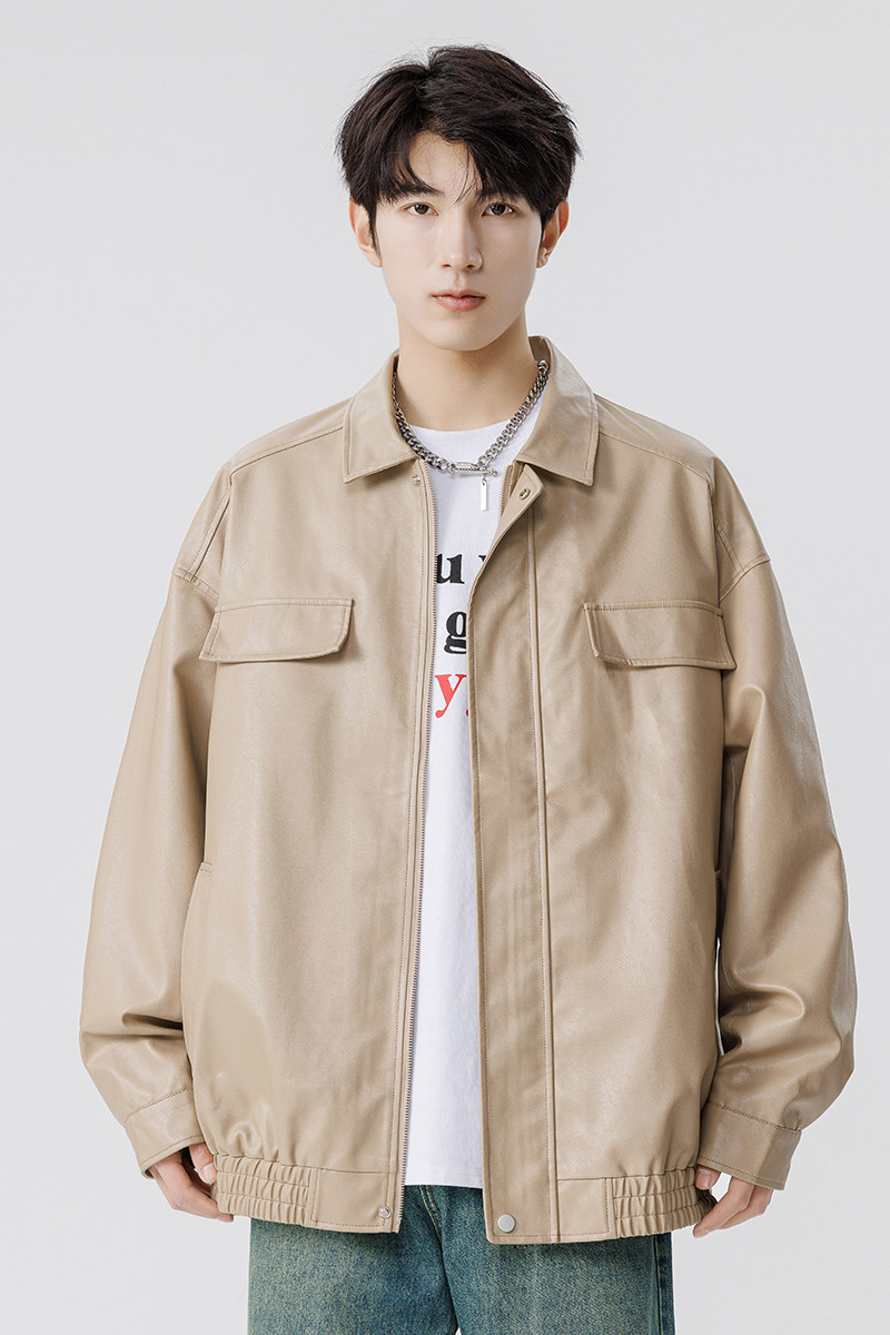 2025春季新款休闲男皮衣JK6073P85,男装皮衣,星座1106-2（原1111B）