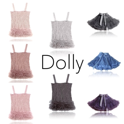 3折清仓 荷兰DOLLY 女童蛋糕裙蓬蓬裙公主裙tutu裙 背心吊带衫
