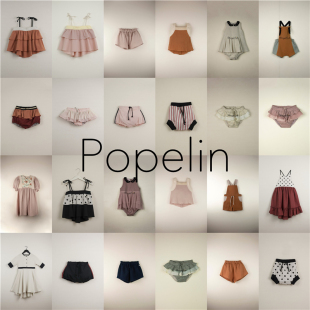 4折清仓 popelin 春夏儿童吊带衫短裤 包屁衣连体衣 连衣裙吊带裙