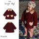6ZShinyee 女童复古爱心大衣外套 aw25秋冬假日新款 konges slojd