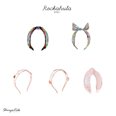 Shinyee▲rockahula aw25儿童发箍亮片小花双层头箍女孩发饰配饰