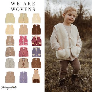 6ZShinyee▲we are wovens aw25秋冬新款男童女童羊毛马甲背心