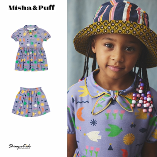 4ZShinyee puff ss24女童短袖 純棉連衣裙可愛印花短裙 misha