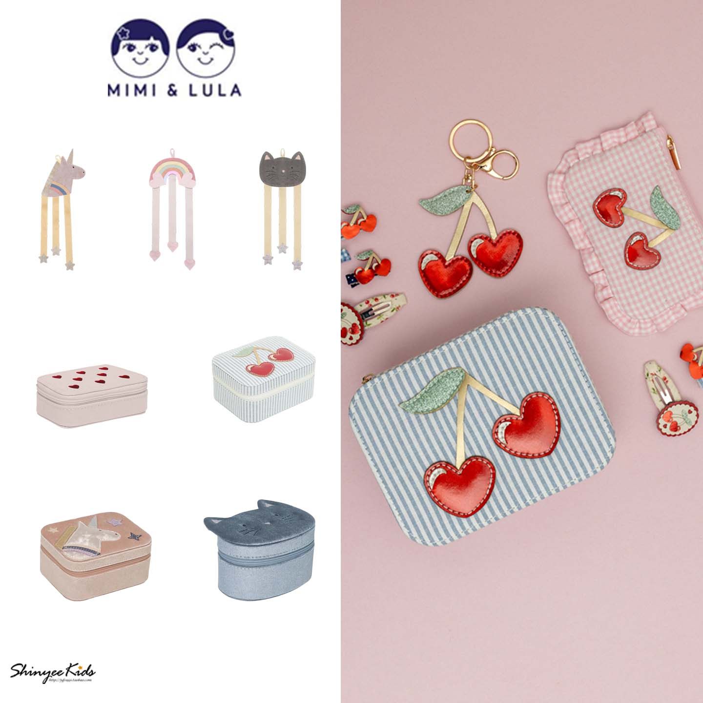 Shinyee▲mimi lula ss26春夏儿童樱桃彩虹收纳整理收纳盒收纳带,饰品/流行首饰/时尚饰品新,首饰盒,淘宝优惠券,粉丝福利购,淘宝优惠卷