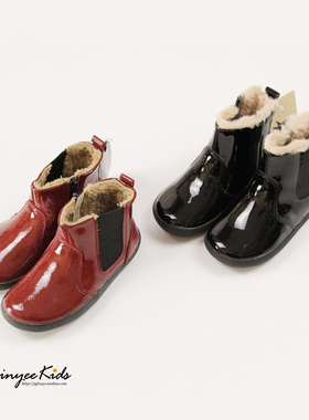 5折授权 澳洲old soles儿童真皮低帮靴 加绒冬靴 男女宝宝皮鞋