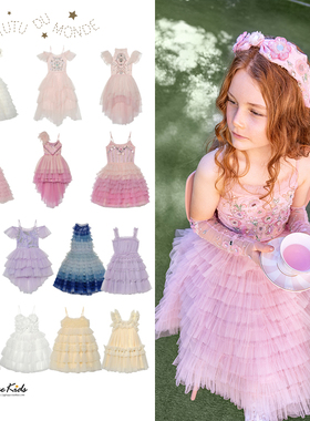 7ZShinyee▲tutu du monde ss25女童甜美吊带裙蓬蓬公主裙连衣裙