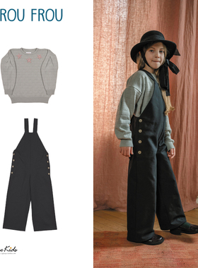 Shinyee▲froufrou 秋冬儿童羊毛针织衫毛衣背带裤直筒裤