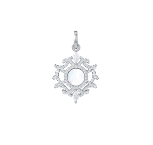 s925银电镀真金吊坠 IPROMISE魔镜 欧美风格优质贝母小众项坠挂件