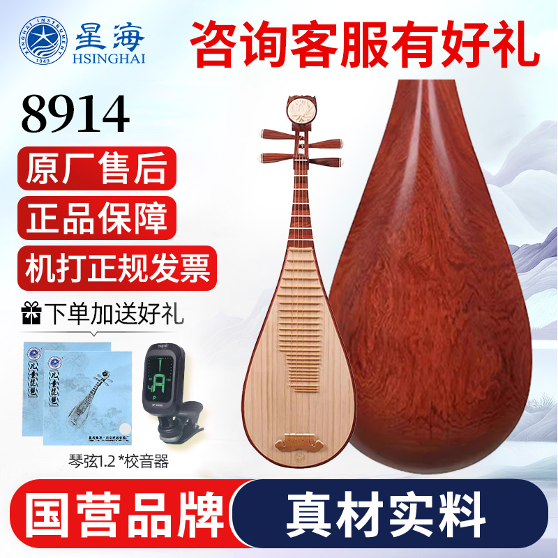 北京星海琵琶乐器专业酸枝木考级