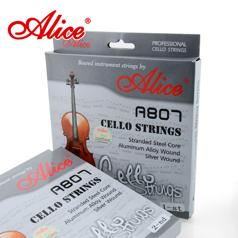 爱丽丝正品A807演出级别银弦单弦1弦4弦高级大提琴专用