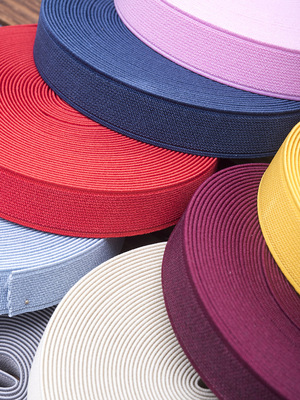 韩典平纹厘米黑白diy扁硬松紧带