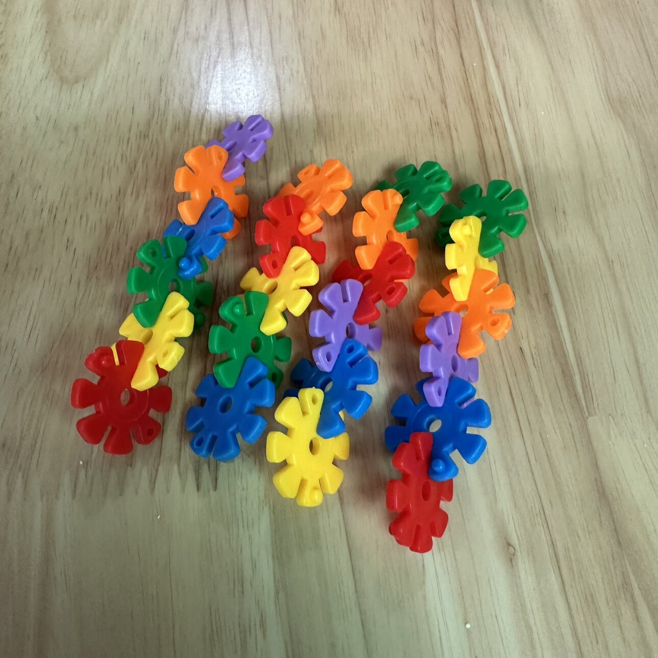 雪花片直径2.3厘米迷你加厚益智积木玩具拼装幼儿园桌面拼插塑料