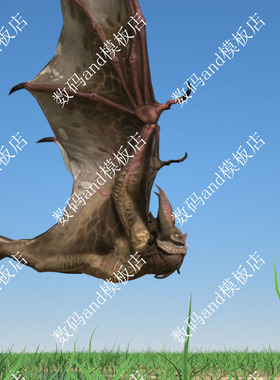 C4D蝙蝠骨骼绑定模型objfbx3d素材maya3dsmax虚幻 ue4 blende蝙蝠