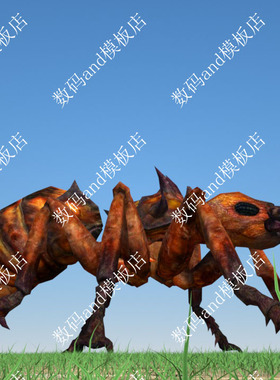 火蚁3d模型骨骼绑定objfbx素材maya3dsmax虚幻ue4 blende c4d火蚁