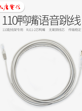 原厂大唐电信鸭嘴跳线124对RJ45转110跳线电话配线架测试跳线123M