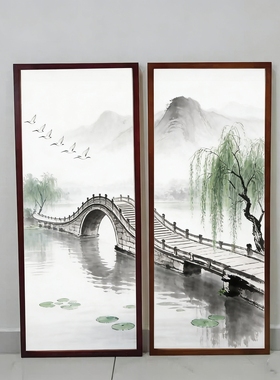 实木画框长条字画书法素描2678 4669 3435138 407080110120装裱框