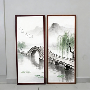 实木画框长条字画书法素描2678 4669 3435138 407080110120装裱框