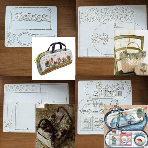 手工DIY描图工具拼布软模板 祖母大牌包郁金香笔袋若山露营车笔袋