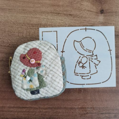 手工DIY拼布模板拓图苏姑娘耳机包迷你收纳包 不含材料