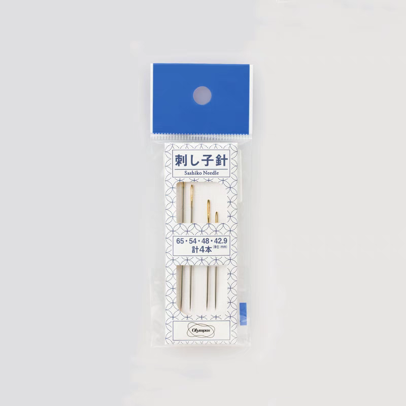 日本进口Olympus奥林巴斯刺子绣专用针尖头金属长短针组皮顶针