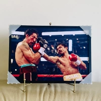 Manny Pacquiao Manny Pacquiao Signature Photo #2 прикрепленная рама
