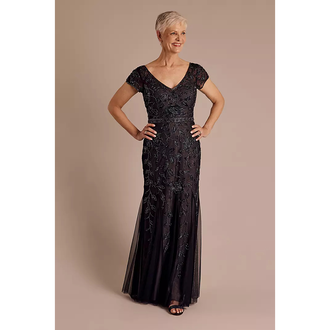 2025 02美国专柜正品代购直邮oleg新娘结婚晚礼服伴娘V领连衣裙