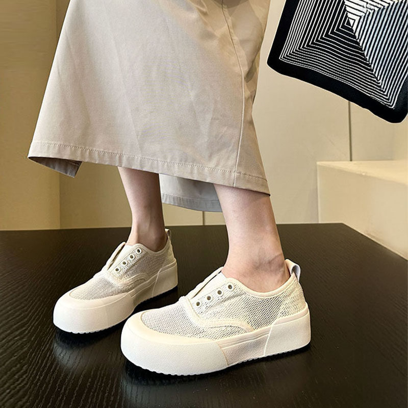 又又一神鞋~夏季透气网纱帆布鞋女小白鞋薄款懒人一脚蹬休闲板鞋,女鞋,时尚休闲鞋,淘宝优惠券,粉丝福利购,淘宝优惠卷