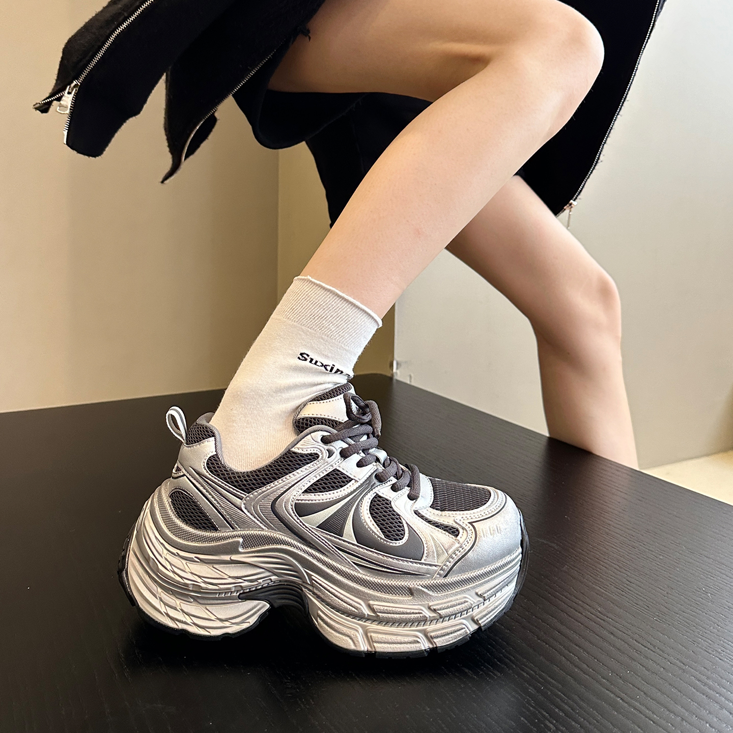 厚底增高老爹鞋女休闲运动鞋