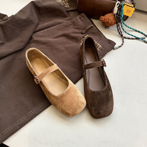 复古真皮勃肯鞋女鞋单鞋小皮鞋